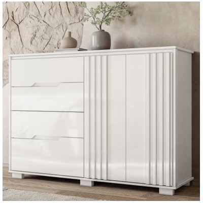 COMODA 2PT 4GAV TEXAS BRANCO C/PES COD 683.007 COMODA 2PT 4GAV TEXAS BRANCO C/PES COD 683.007